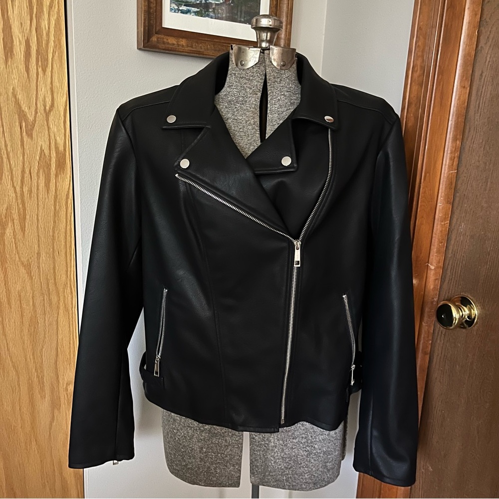 Faux Leather Jacket NWT